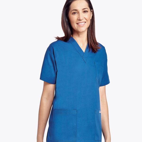 V-Neck Unisex Scrub Top Thumbnail
